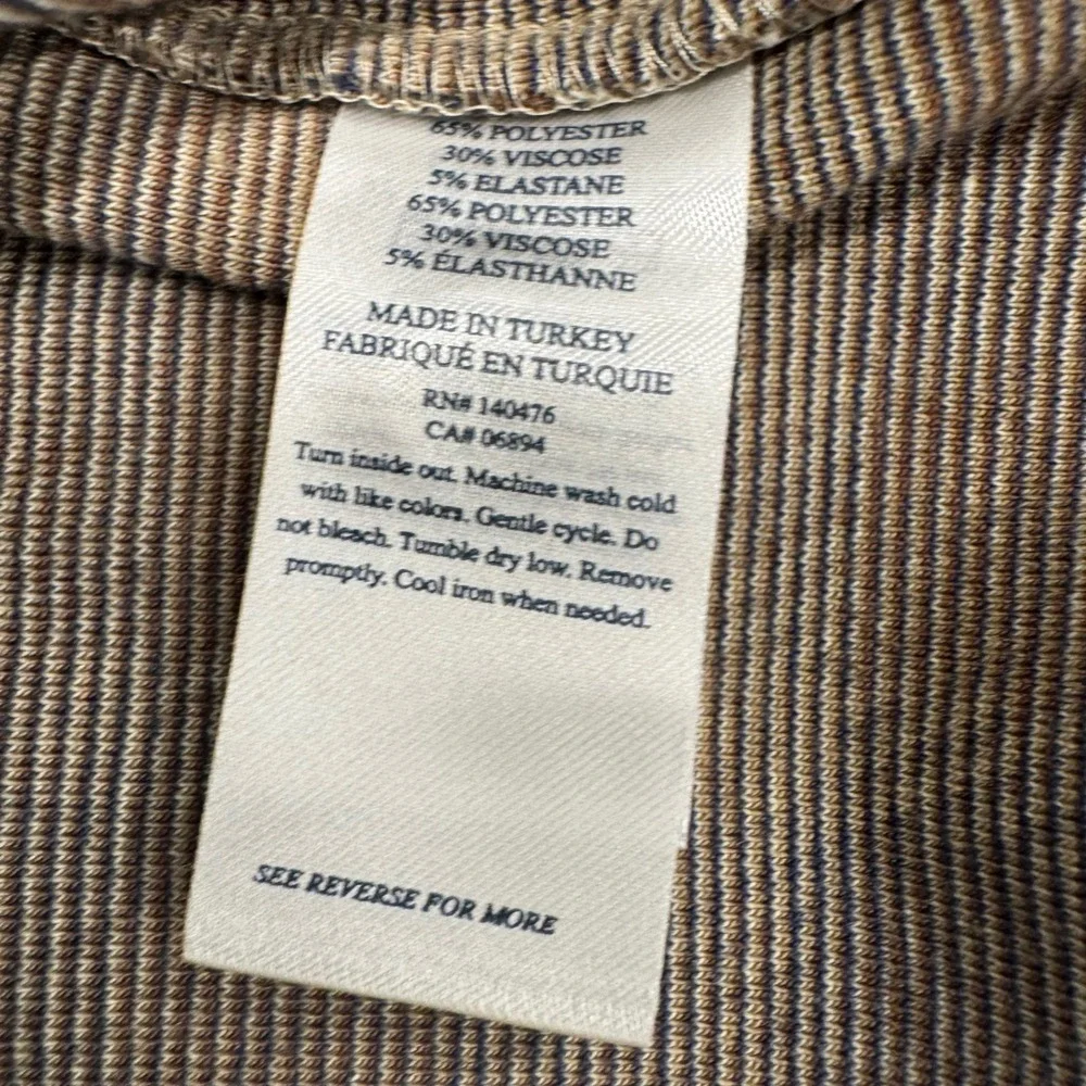 Faherty Legend Sweater Shirt Button Down Shirt - Brown and Blue Plaid - Picture 7 of 9